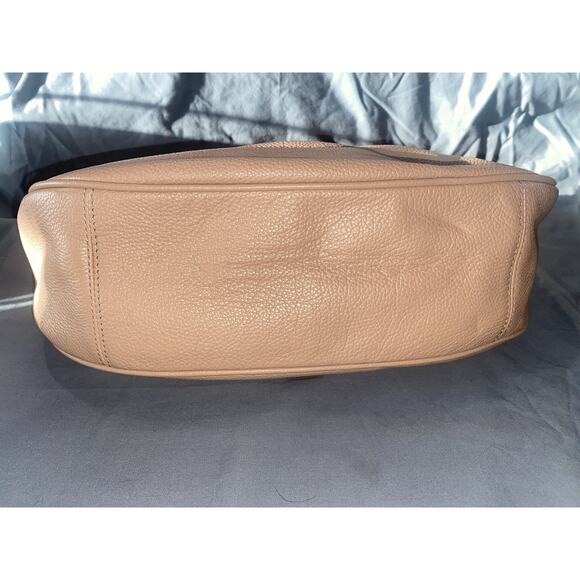 Coach Baguette Handbag Convertible Nude/Light Pink Leather - Picture 6 of 8